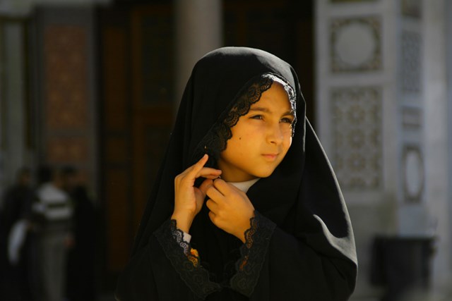 Girl at Umayyad Mosque