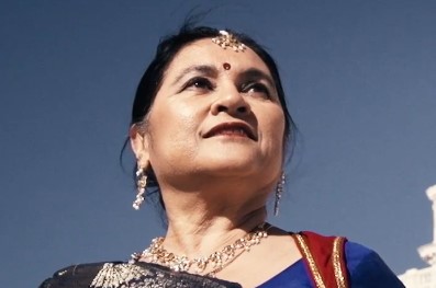 Indian Katha dancer Rita Mustaphi.